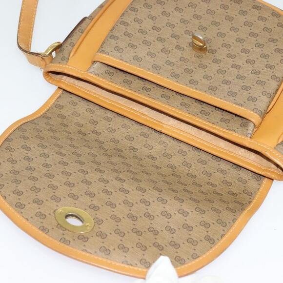 GUCCI Micro GG Supreme Shoulder Bag Pvc Beige Gold 001 58 001 58 - Picture 15 of 16